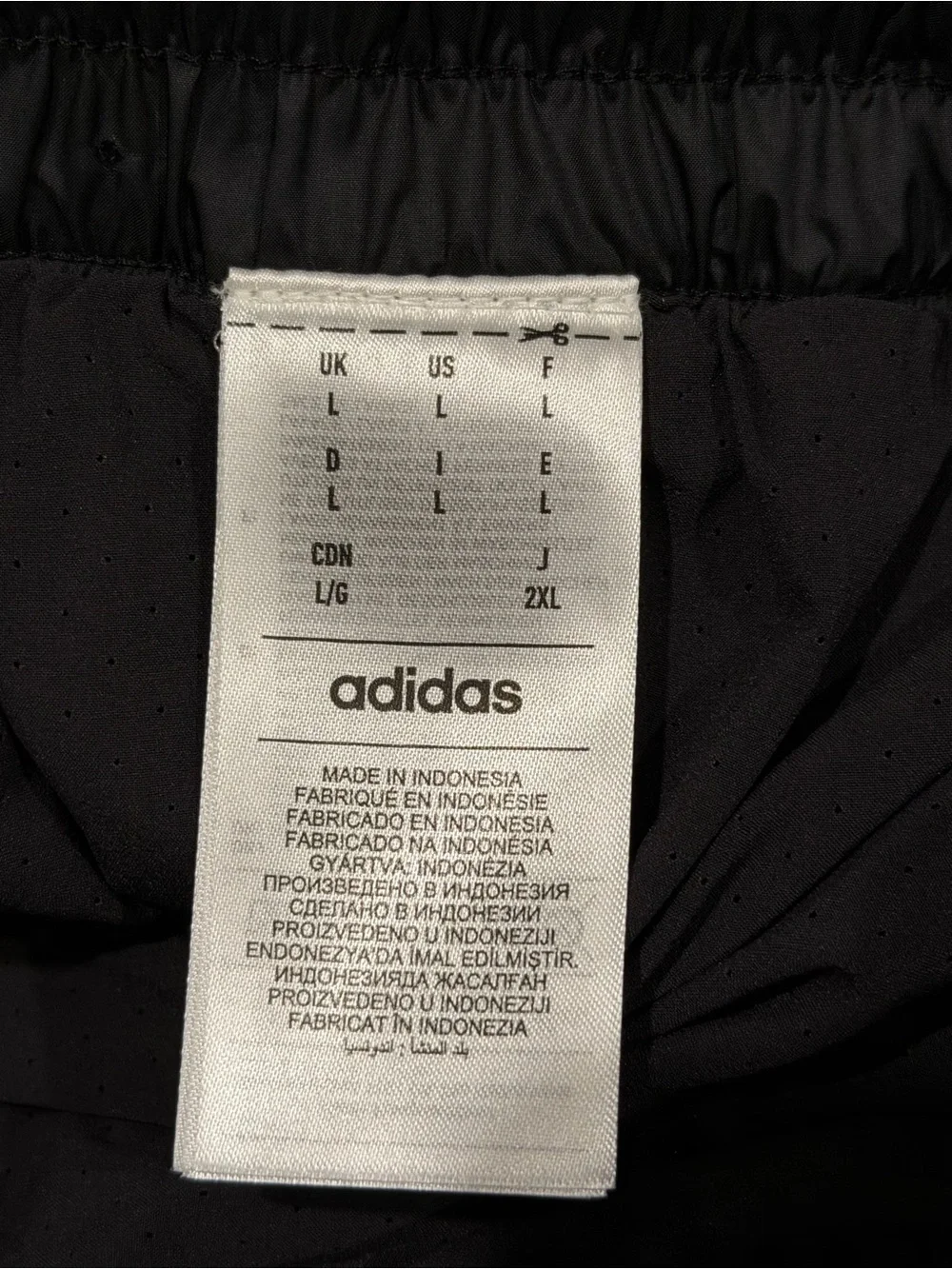 Adidas x FEAR OF GOD Mens Track Pants Drawstring Black Cream Size L IS8727
